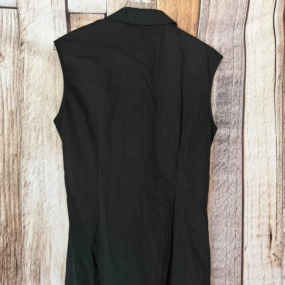 Abercrombie & Fitch Maxi Dress Sleeveless Ruched Minimalist Lagenlook Style‎ XL